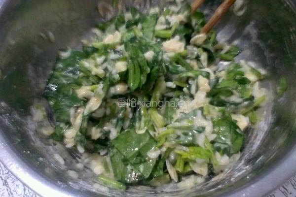 米饭菠菜饼的做法图解8