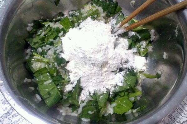 米饭菠菜饼的做法图解7