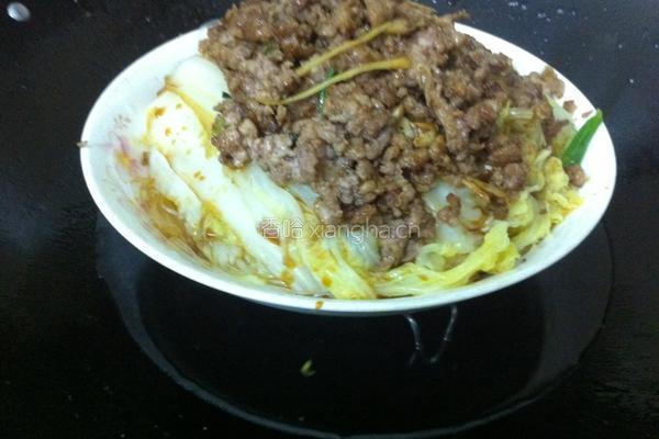 粉丝肉末娃娃菜的做法图解11