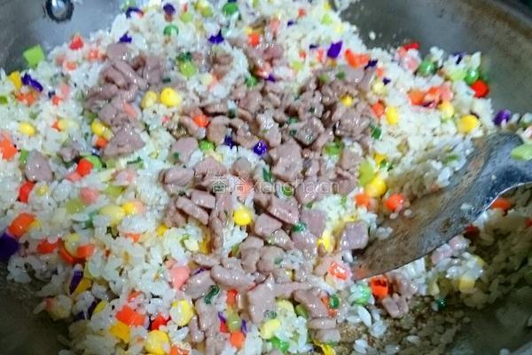 彩虹炒饭的做法图解15