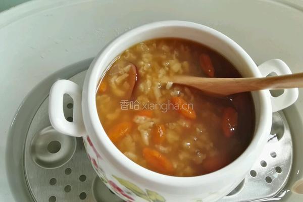 红枣枸杞糯米粥的做法图解5