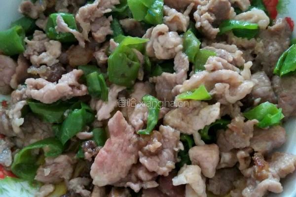 辣椒炒肉的做法图解4
