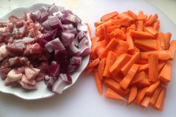 羊肉抓饭的做法图解2