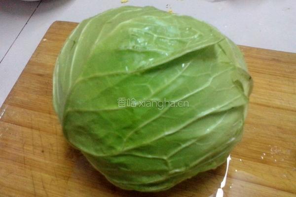 清炒包菜的做法图解1