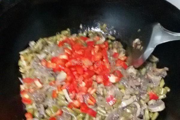 酸豆角鸡胗炒粉条的做法图解10