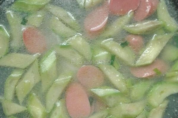 丝瓜火腿烩豆腐的做法图解11