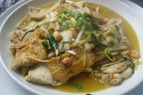干贝，鲜虾焖豆腐。的做法图解3