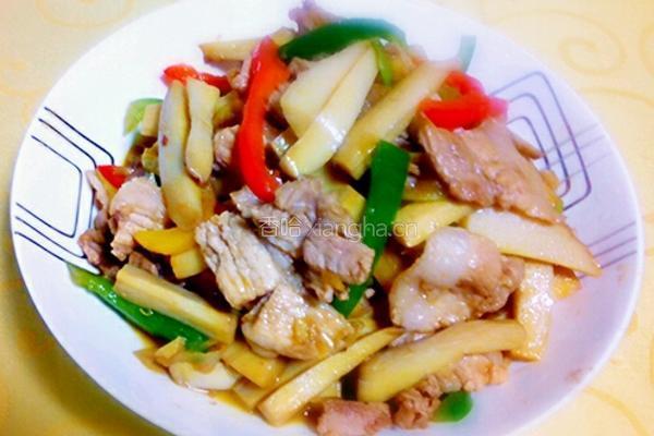 五花肉烧杏鲍菇的做法图解6