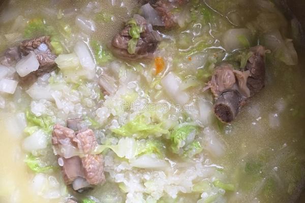 白菜排骨饭的做法图解3