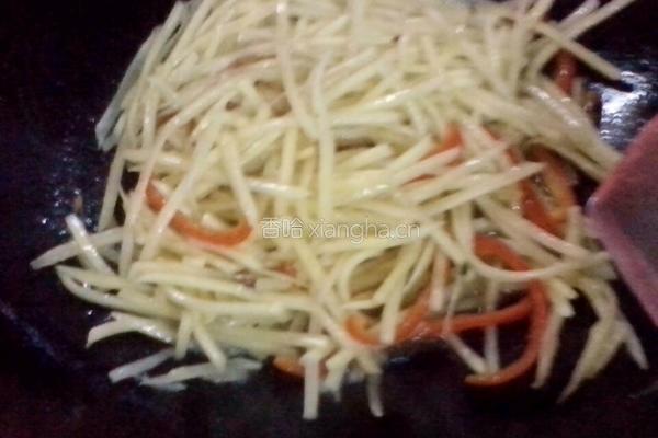 红椒土豆丝的做法图解5