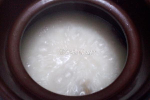 发菜蚝豉瘦肉粥的做法图解6