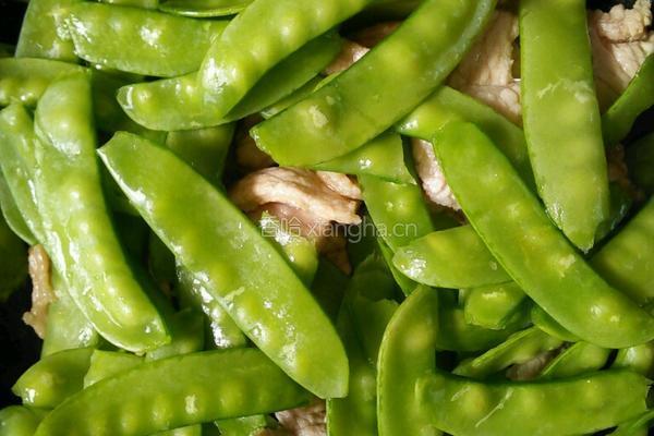 荷兰豆炒肉片的做法图解3