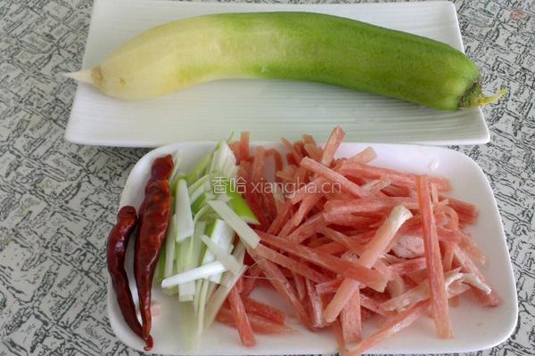 肉炒萝卜丝的做法图解1