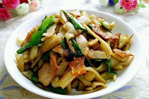 腊肉炒豆丝的做法图解9