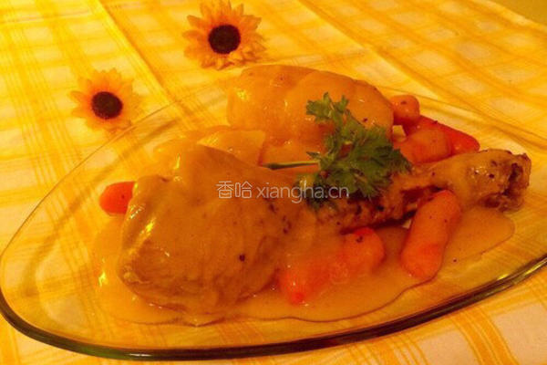 土豆炖火鸡腿的做法图解10