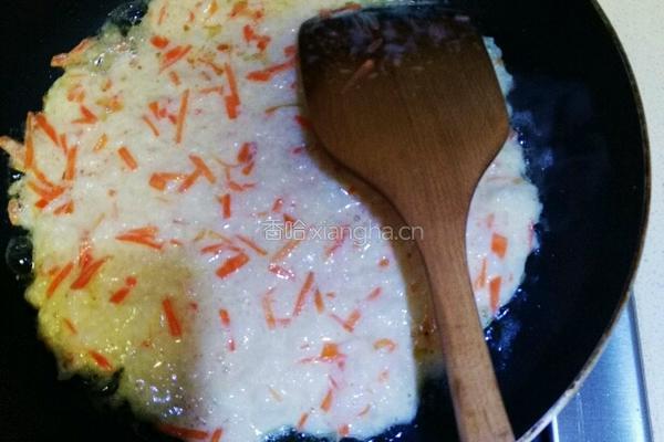 鸡蛋米饭饼的做法图解3