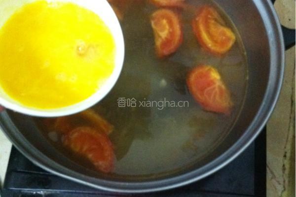 西红柿蛋花汤的做法图解4