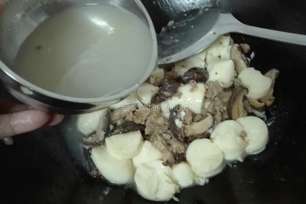 肉末蘑菇烧日本豆腐的做法图解7