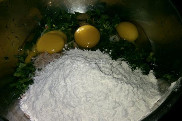 鸡蛋菠菜饼的做法图解4
