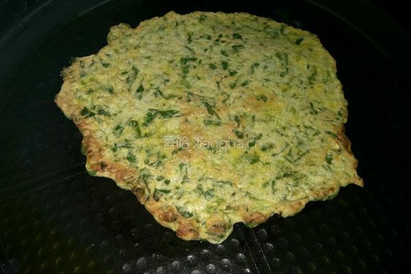 鸡蛋菠菜饼的做法图解7