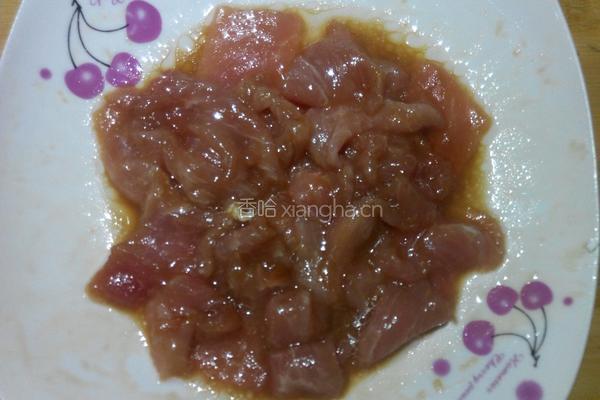荷兰豆炒瘦肉的做法图解4