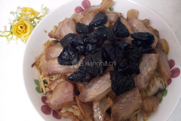 榄角蒸腊肉鱼干的做法图解9