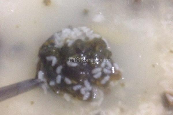 皮蛋肉末粥的做法图解7