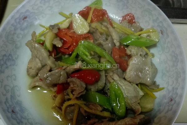 猪肝炒肉的做法图解5