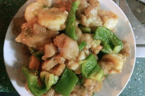 溜双段（肉段和虾段）的做法图解6