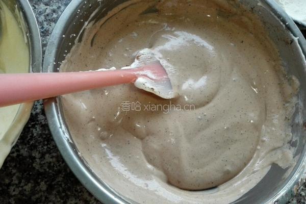双色戚风蜜豆蛋糕的做法图解12