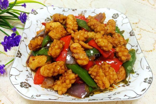 香辣鱿鱼花的做法图解12