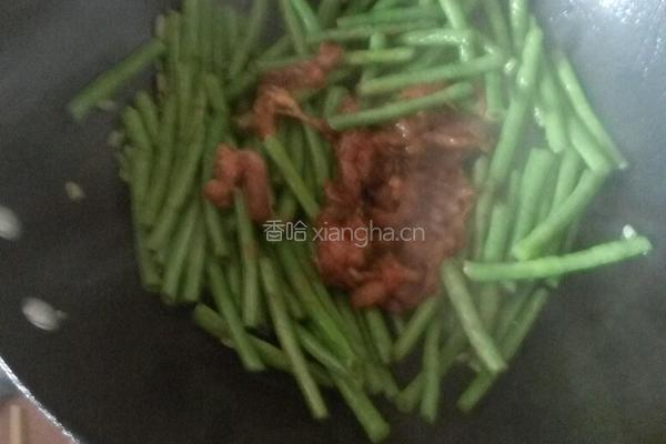 豆角炒肉的做法图解4