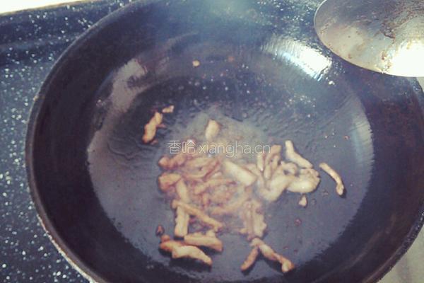 蒜薹炒肉的做法图解3