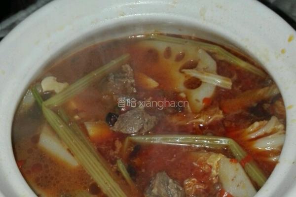 素菜牛肉砂锅的做法图解29