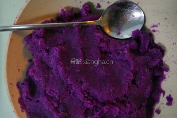 紫薯饼的做法图解2