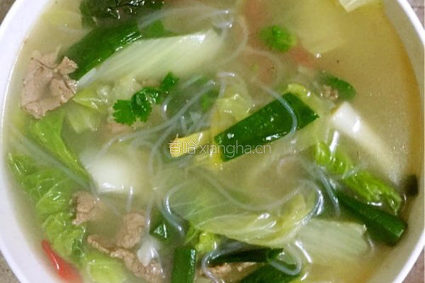 白菜羊肉汤的做法图解10