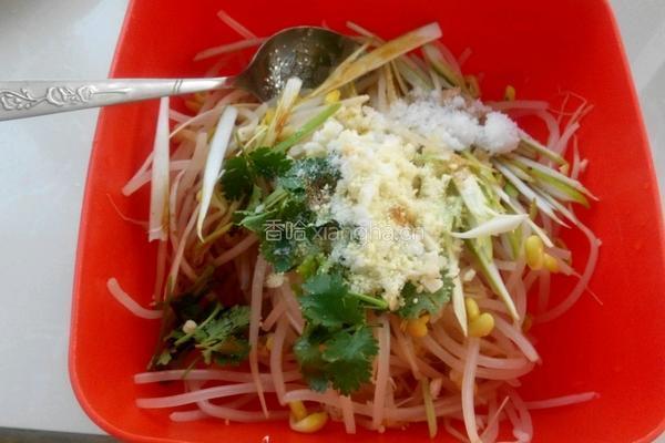 凉拌黄豆芽的做法图解6
