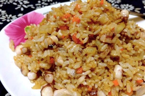 鱿鱼须炒饭的做法图解10