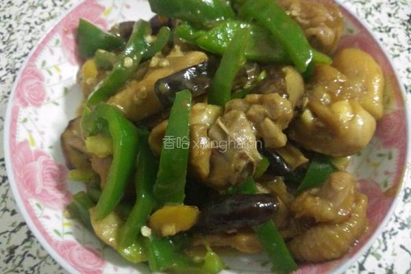 青椒炒鸡肉的做法图解4