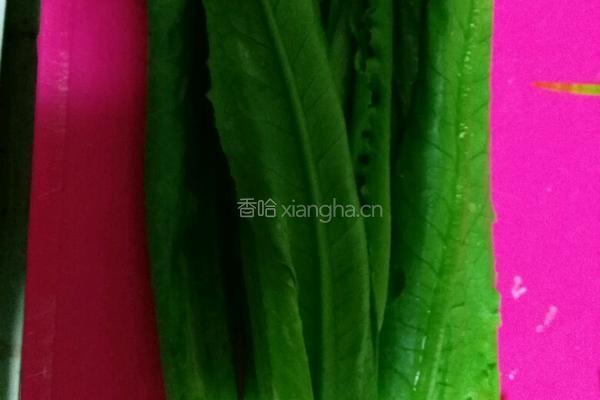 蒜蓉油麦菜的做法图解1