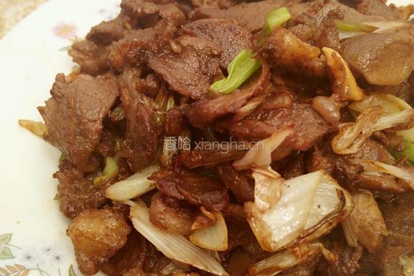 葱爆羊肉的做法图解6