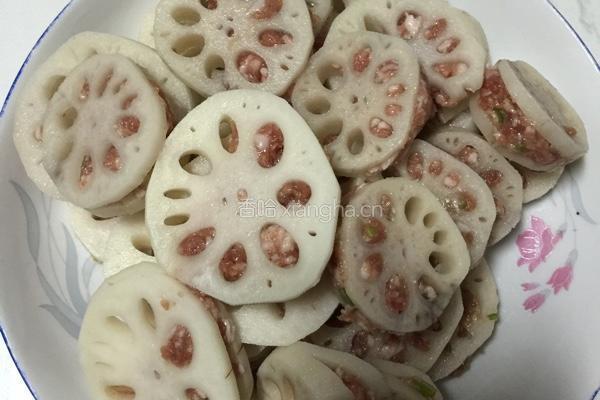 香酥藕夹的做法图解4