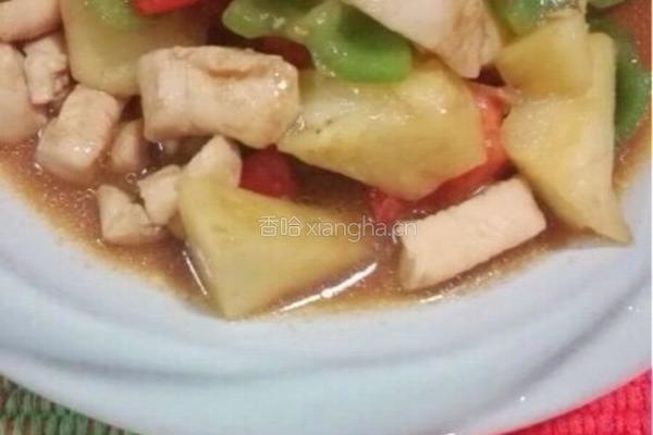 菠萝彩椒鸡块的做法图解4