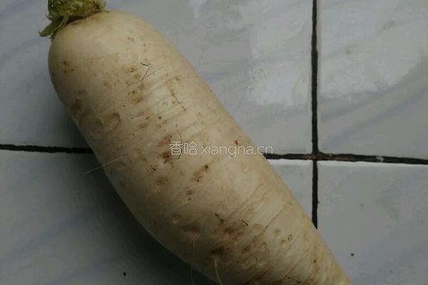 白萝卜丸子的做法图解1