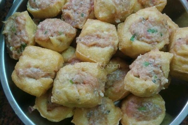 双酿油豆腐的做法图解4