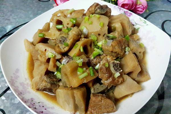 莲藕烧排骨的做法图解13