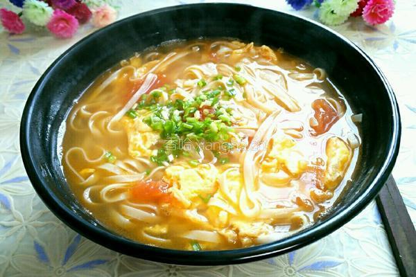 蕃茄鸡蛋汤煮面的做法图解14