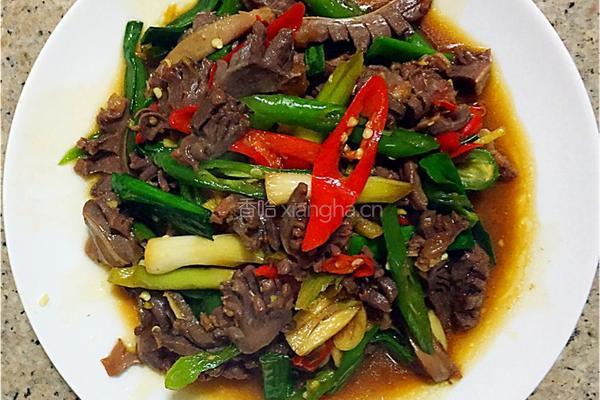 双椒炒鸭珍的做法图解9