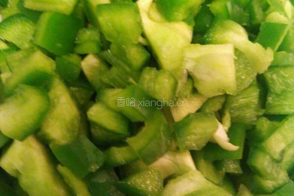 青椒炒饭的做法图解2