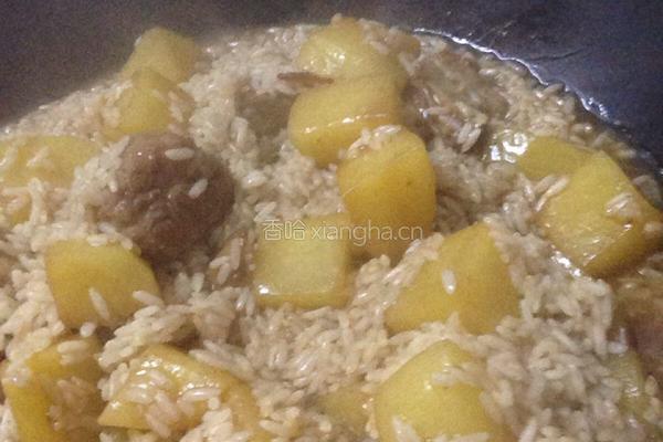 排骨土豆闷饭的做法图解8